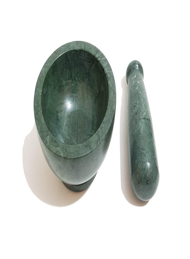 Pure Source India Marble Mortar Pestle set of 4 Inch - Image 1